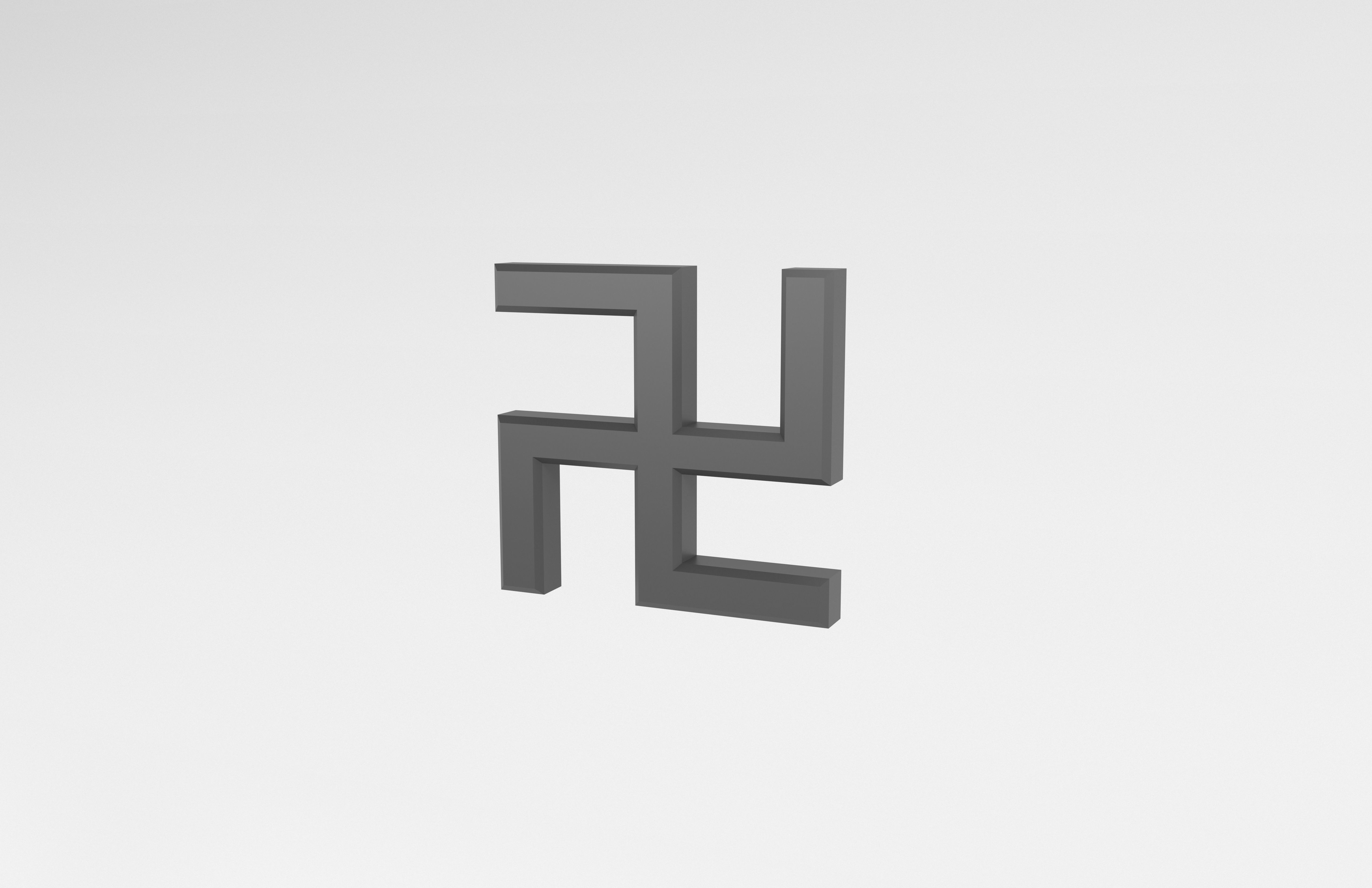 Buddhism Symbol v1 006 Low-poly 3D model_3