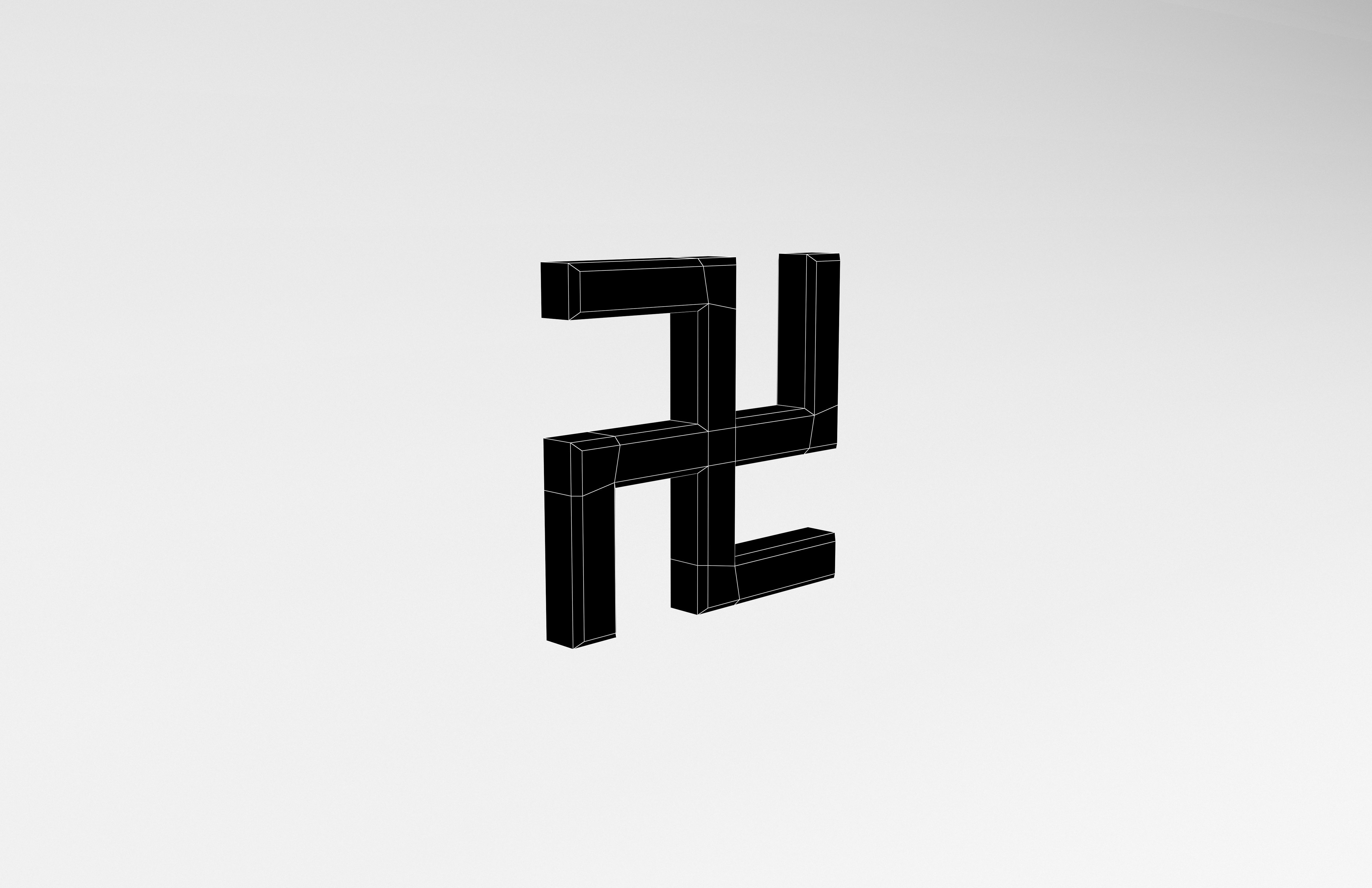 Buddhism Symbol v1 006 Low-poly 3D model_7