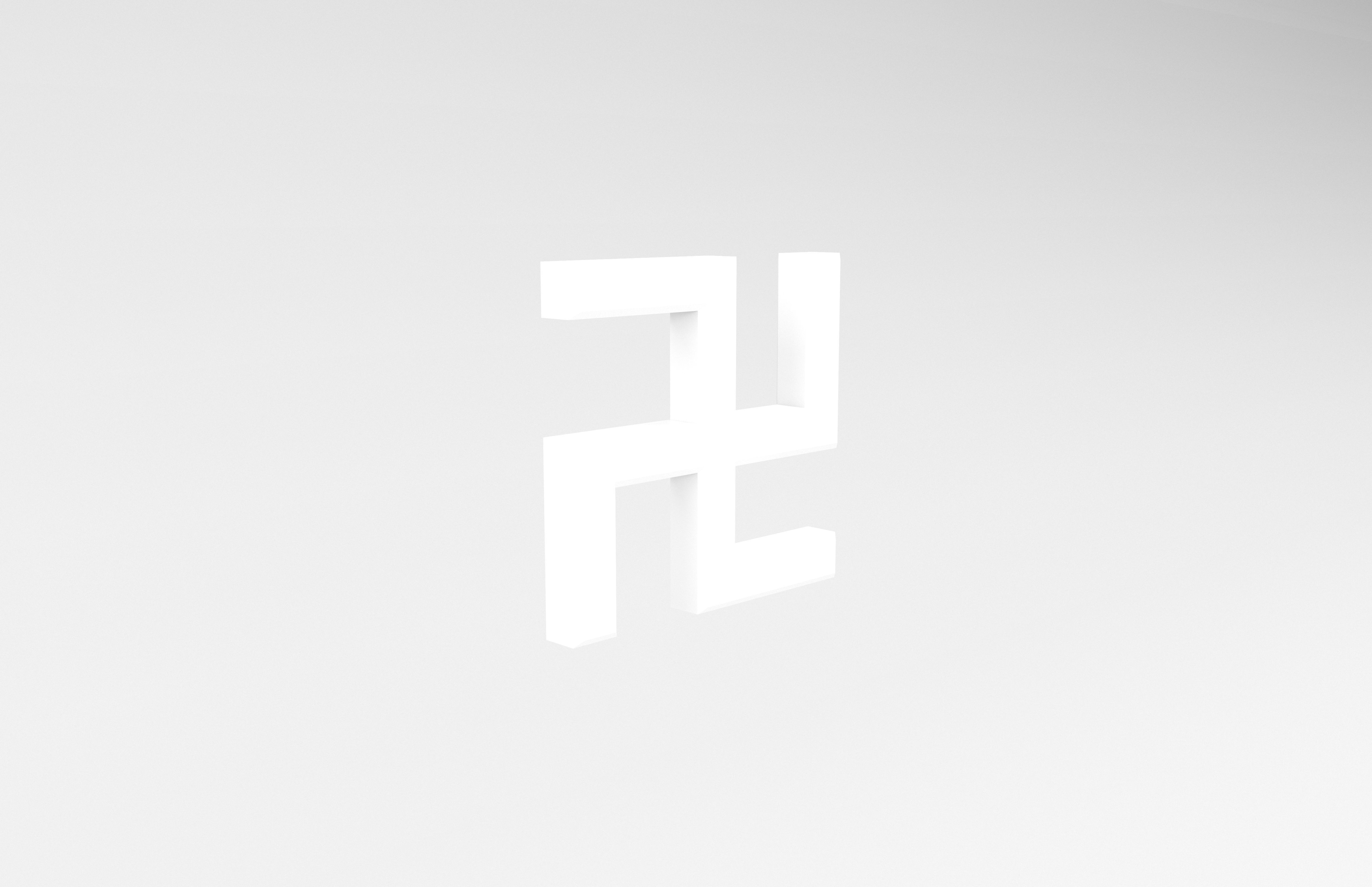 Buddhism Symbol v1 007 Low-poly 3D model_2