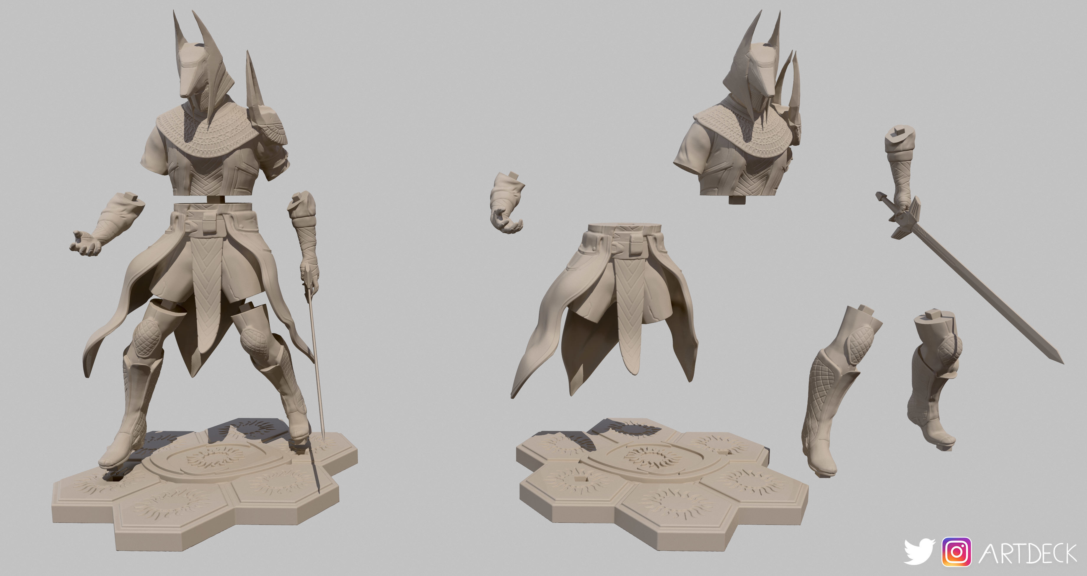 Trials of Osiris Warlock Figurine Free 3D print model_3