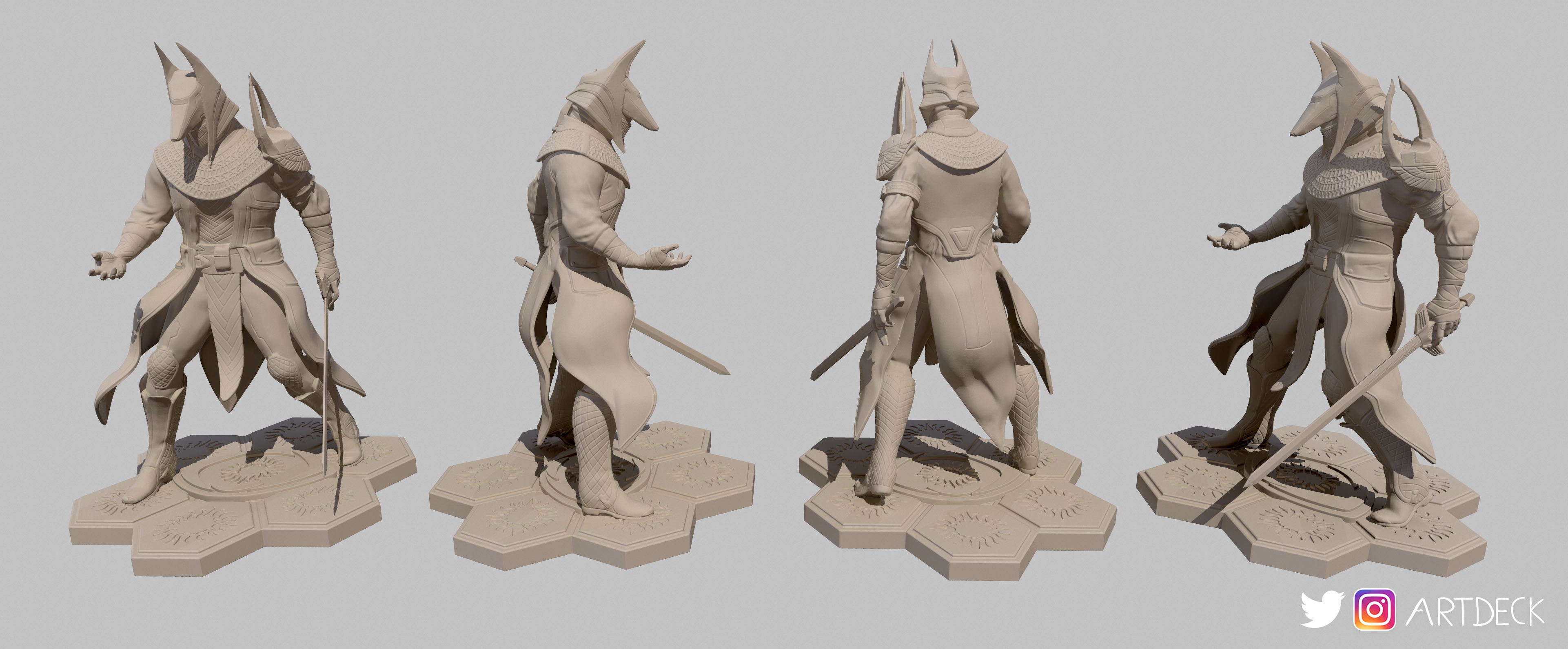Trials of Osiris Warlock Figurine Free 3D print model_2