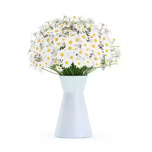 Small Daisies in Blue Vase