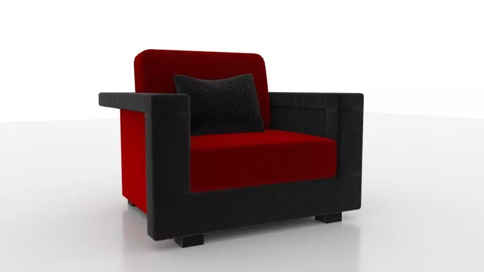 A Cozy Armchair 3D model_0