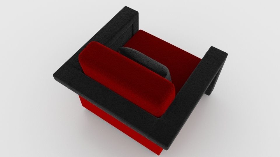 A Cozy Armchair 3D model_6