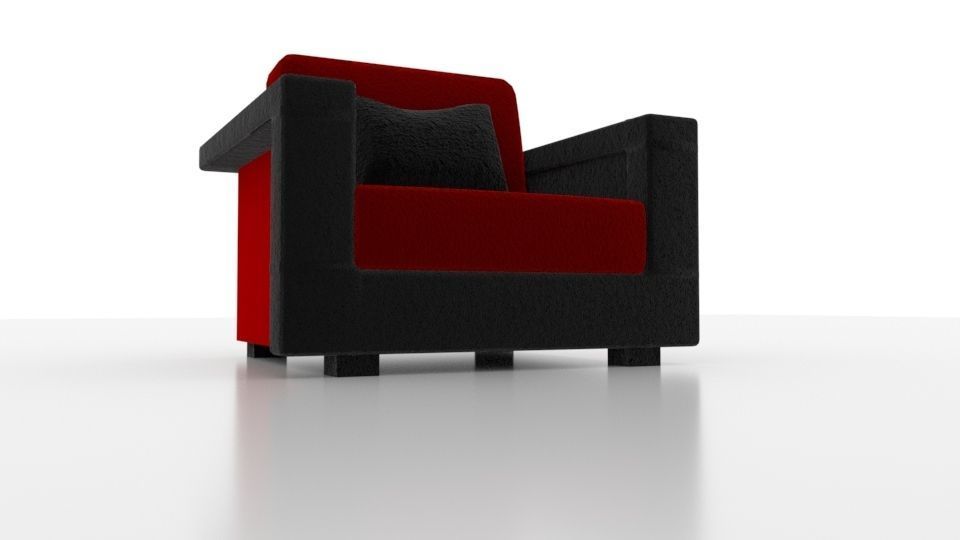 A Cozy Armchair 3D model_5