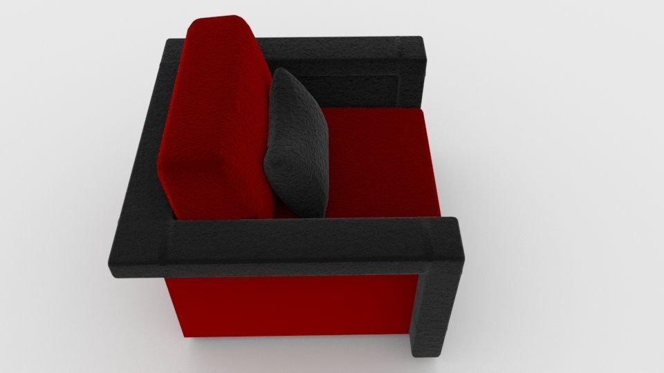 A Cozy Armchair 3D model_4