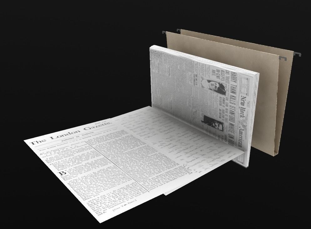 File folder Free low-poly 3D model_3