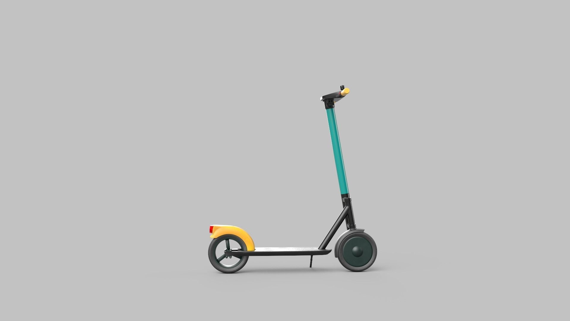 electric scooter 3D model_1