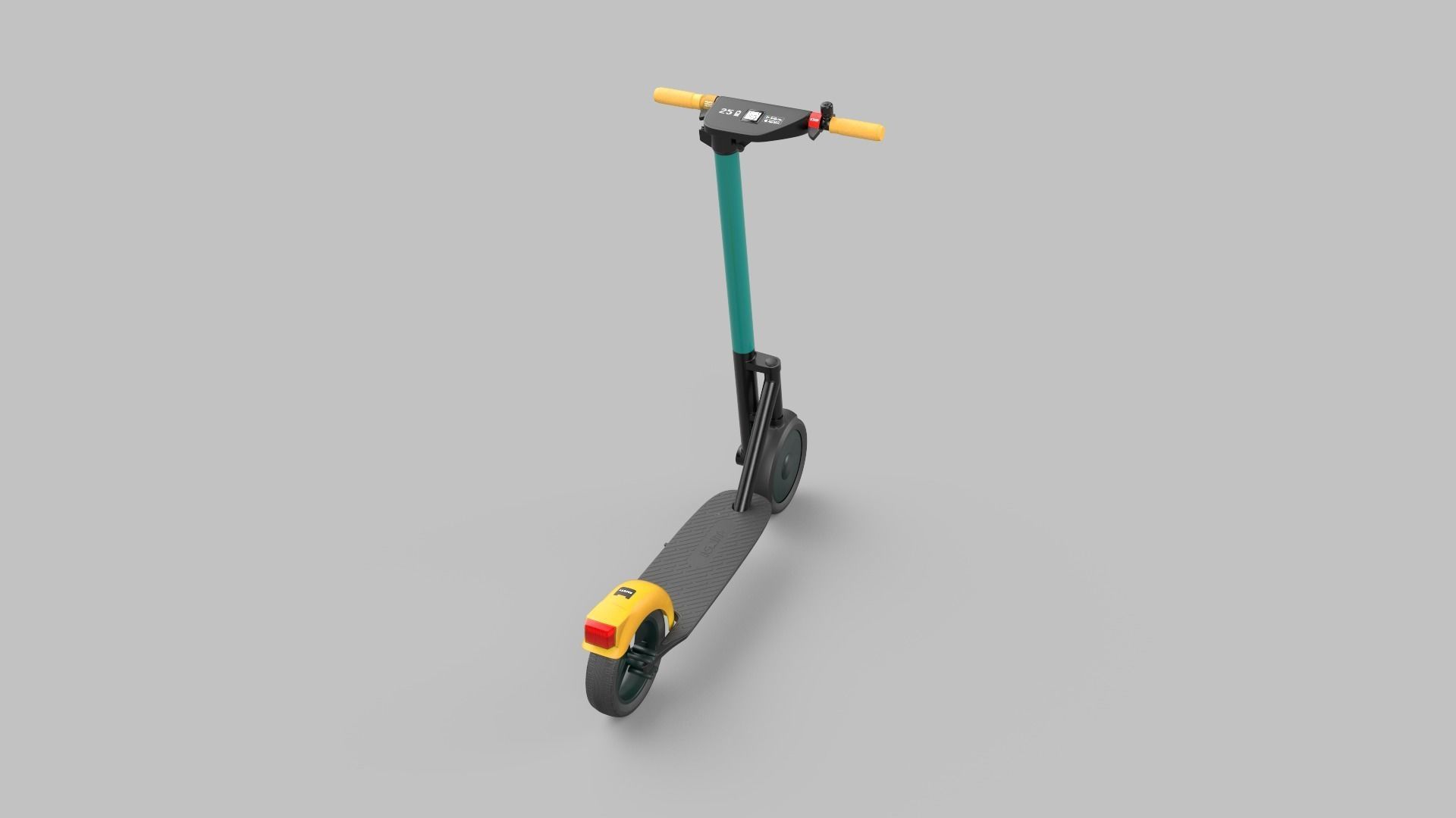 electric scooter 3D model_2
