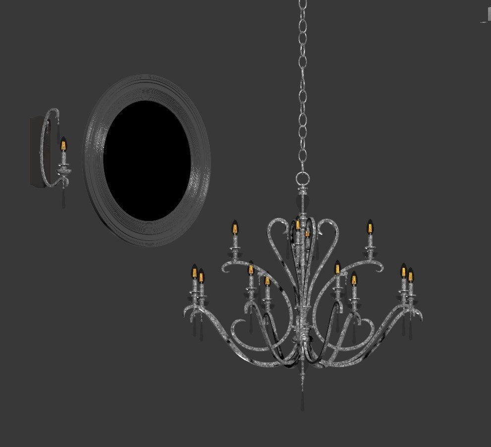 Celine Lamp 3D model_5