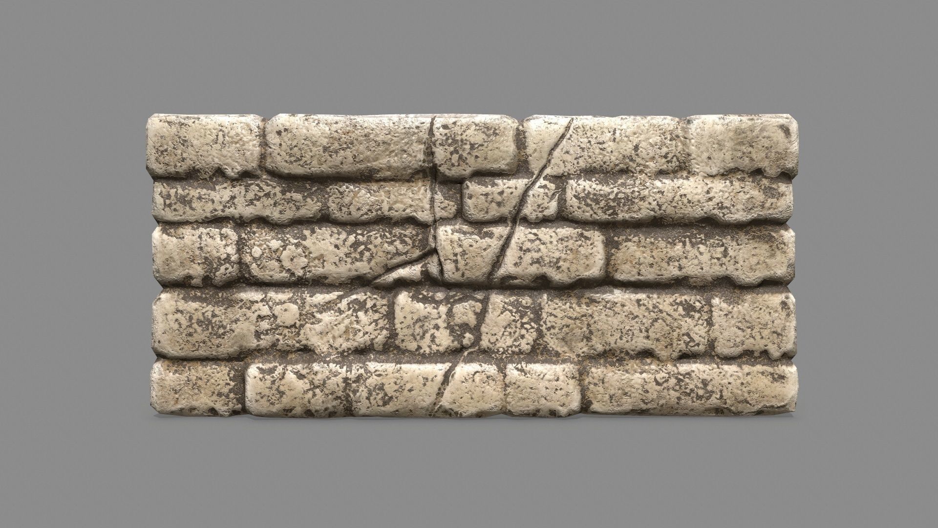 Stone Set arch Low-poly 3D model_6
