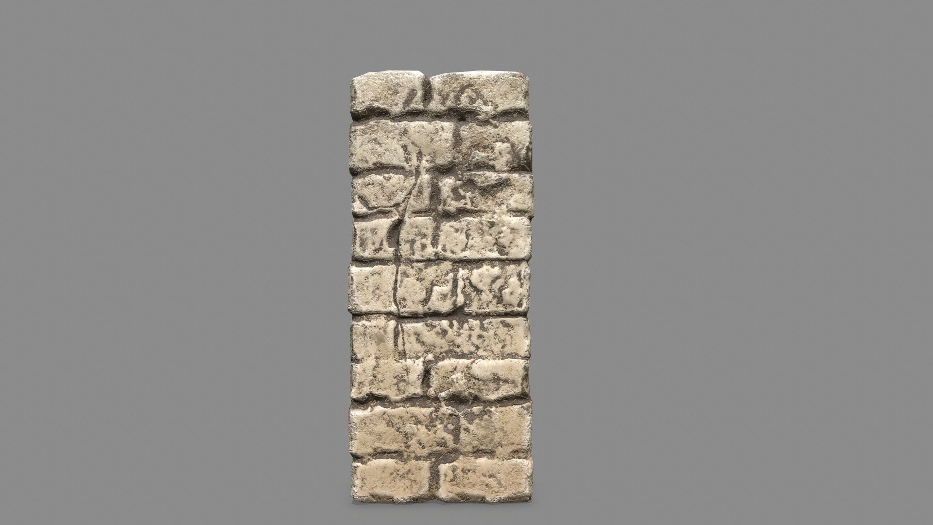 Stone Set arch Low-poly 3D model_7