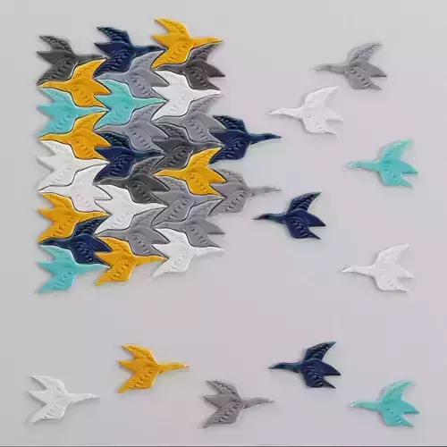 Penta Tile Bird 3D model
