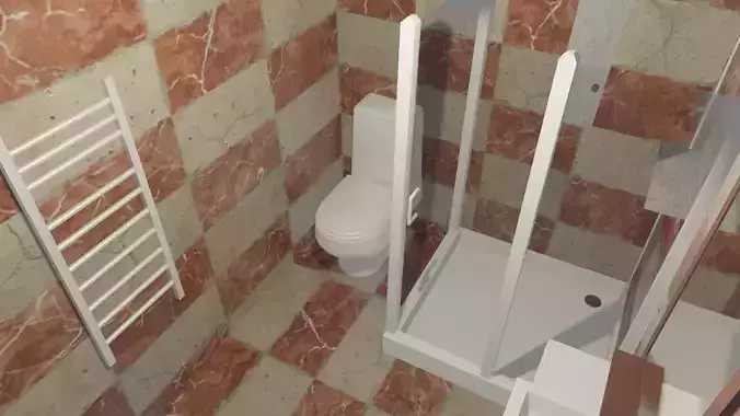 Bathroom  in the apartment