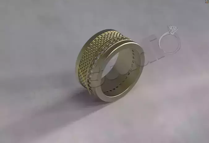 Ring wedding band 3d model