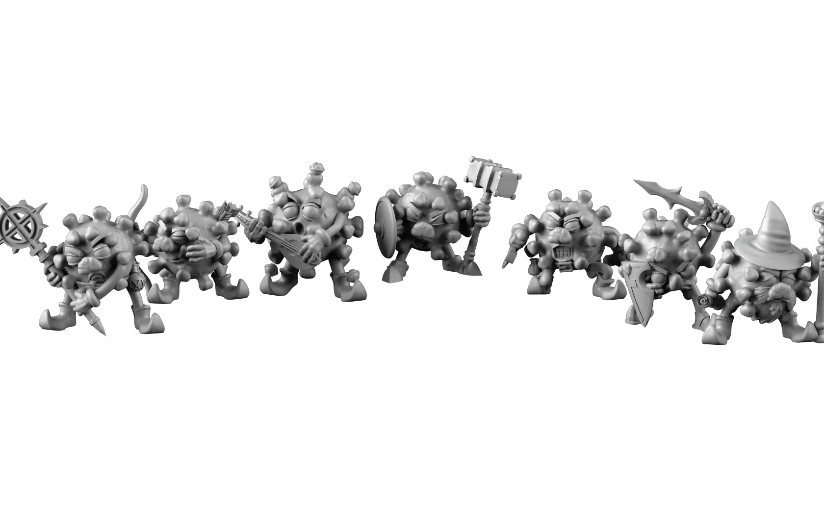 Covid Advenurers 3D print model