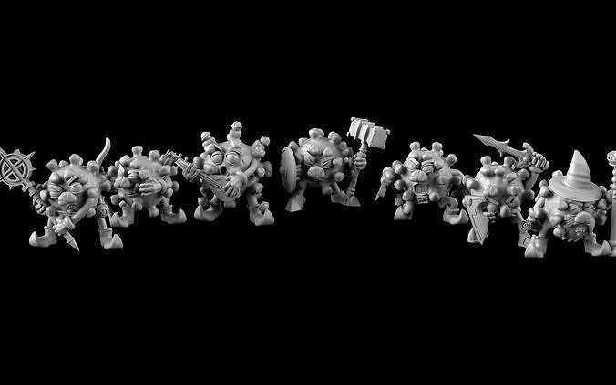 Covid Advenurers 3D print model