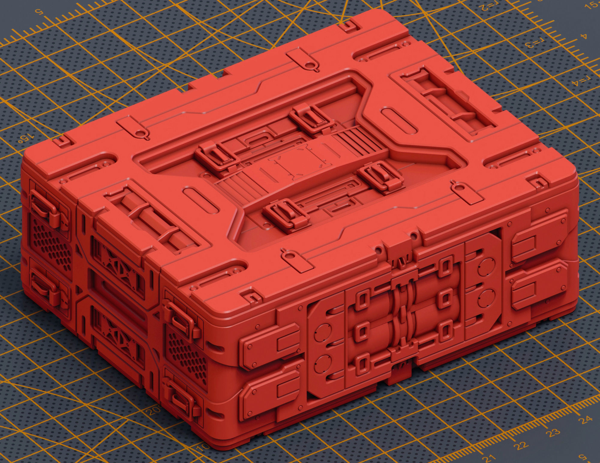 Mech Warrior Hard Surface Kitbash 5 of 20 3D model_3