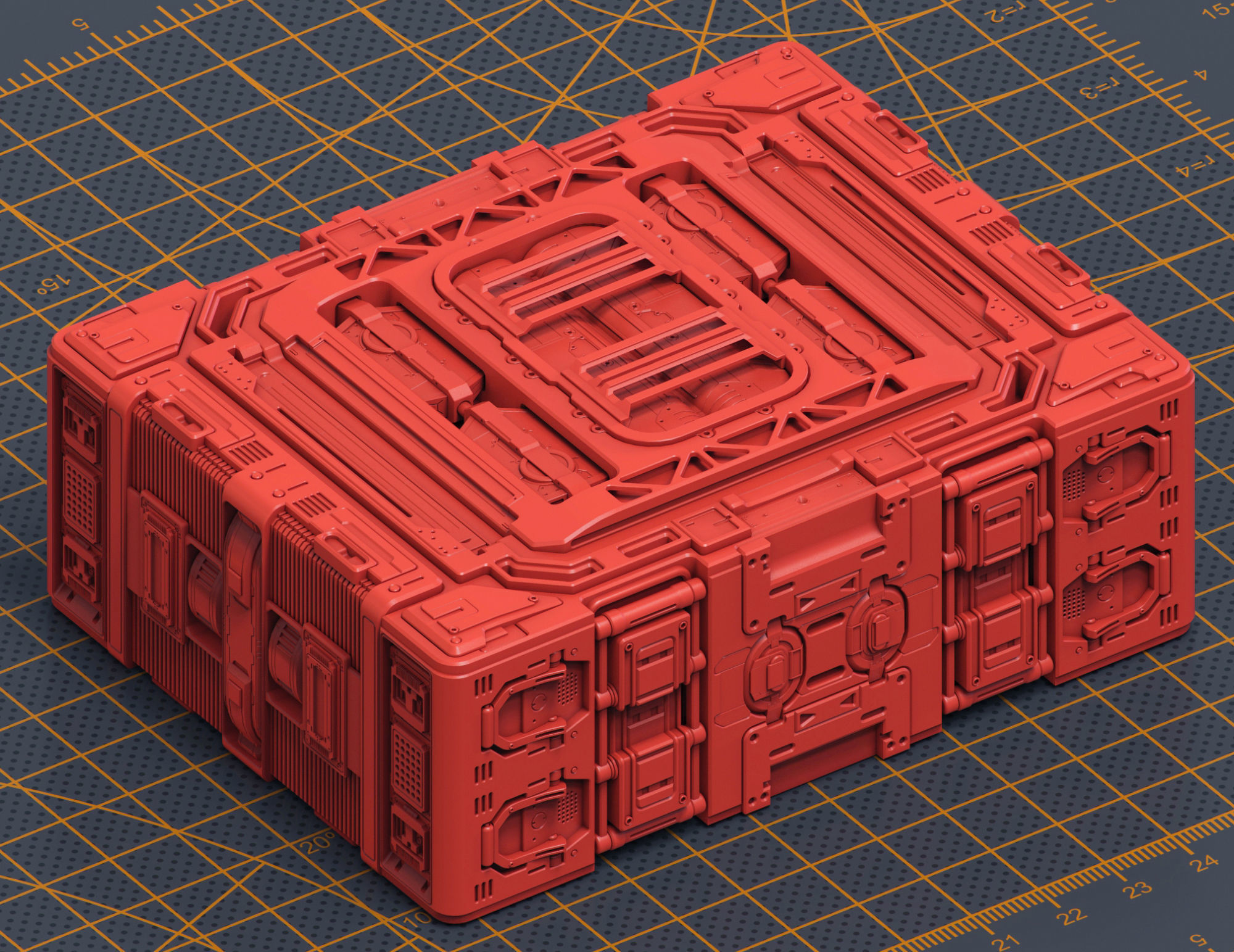 Mech Warrior Hard Surface Kitbash 5 of 20 3D model_2