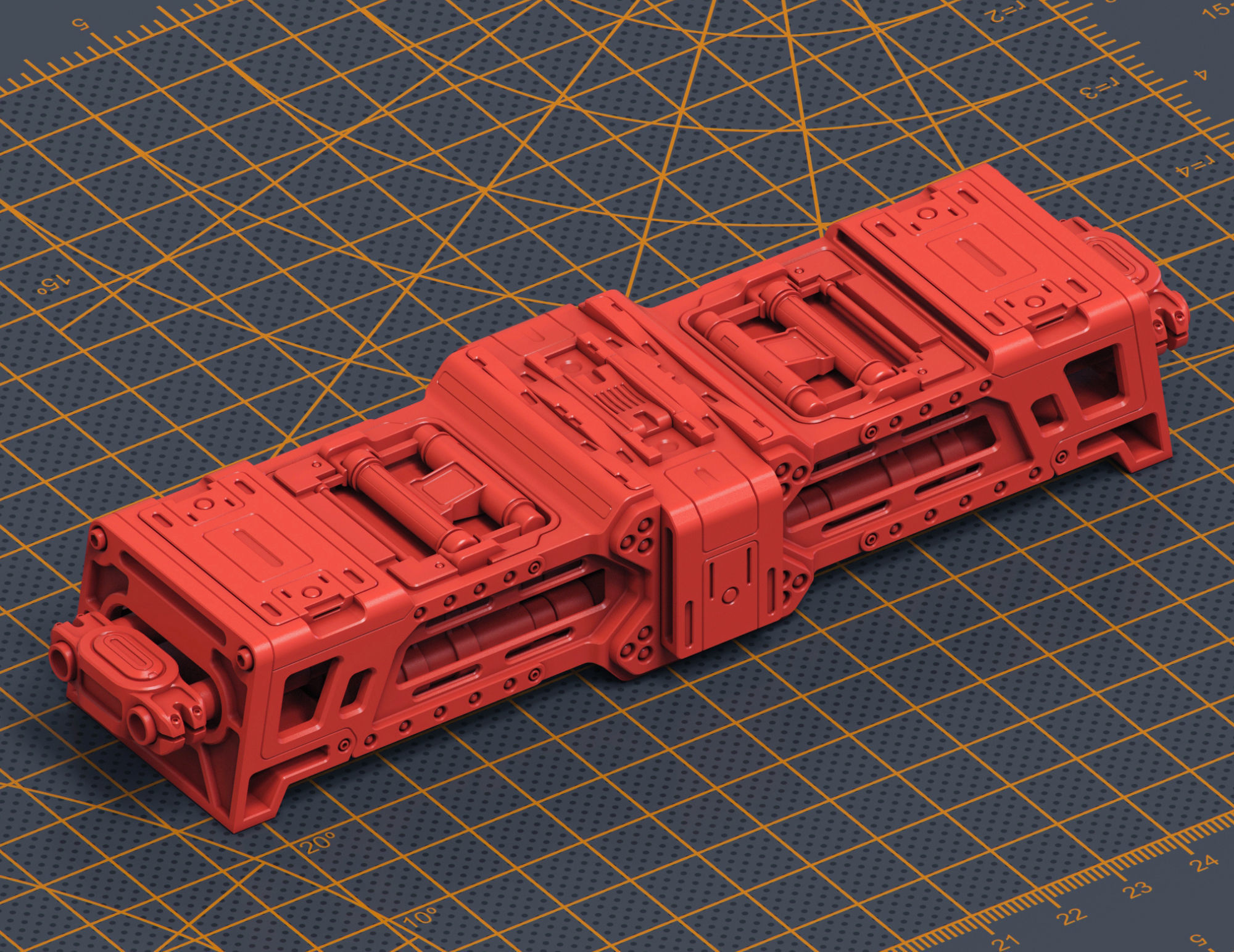 Mech Warrior Hard Surface Kitbash 5 of 20 3D model_7