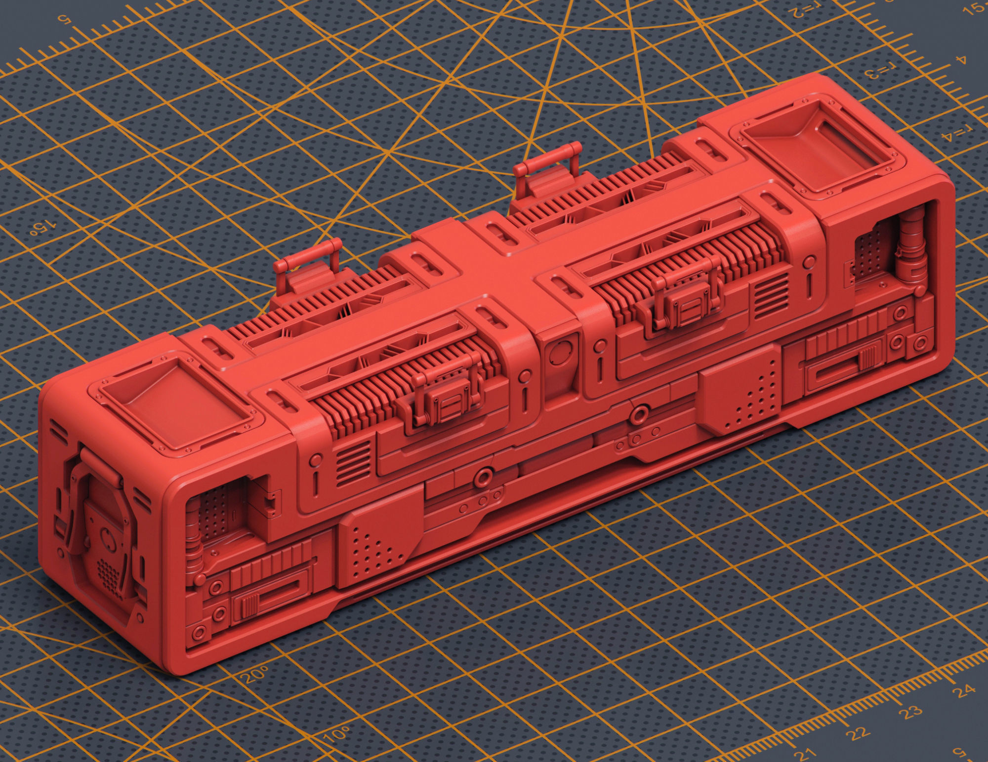 Mech Warrior Hard Surface Kitbash 5 of 20 3D model_6