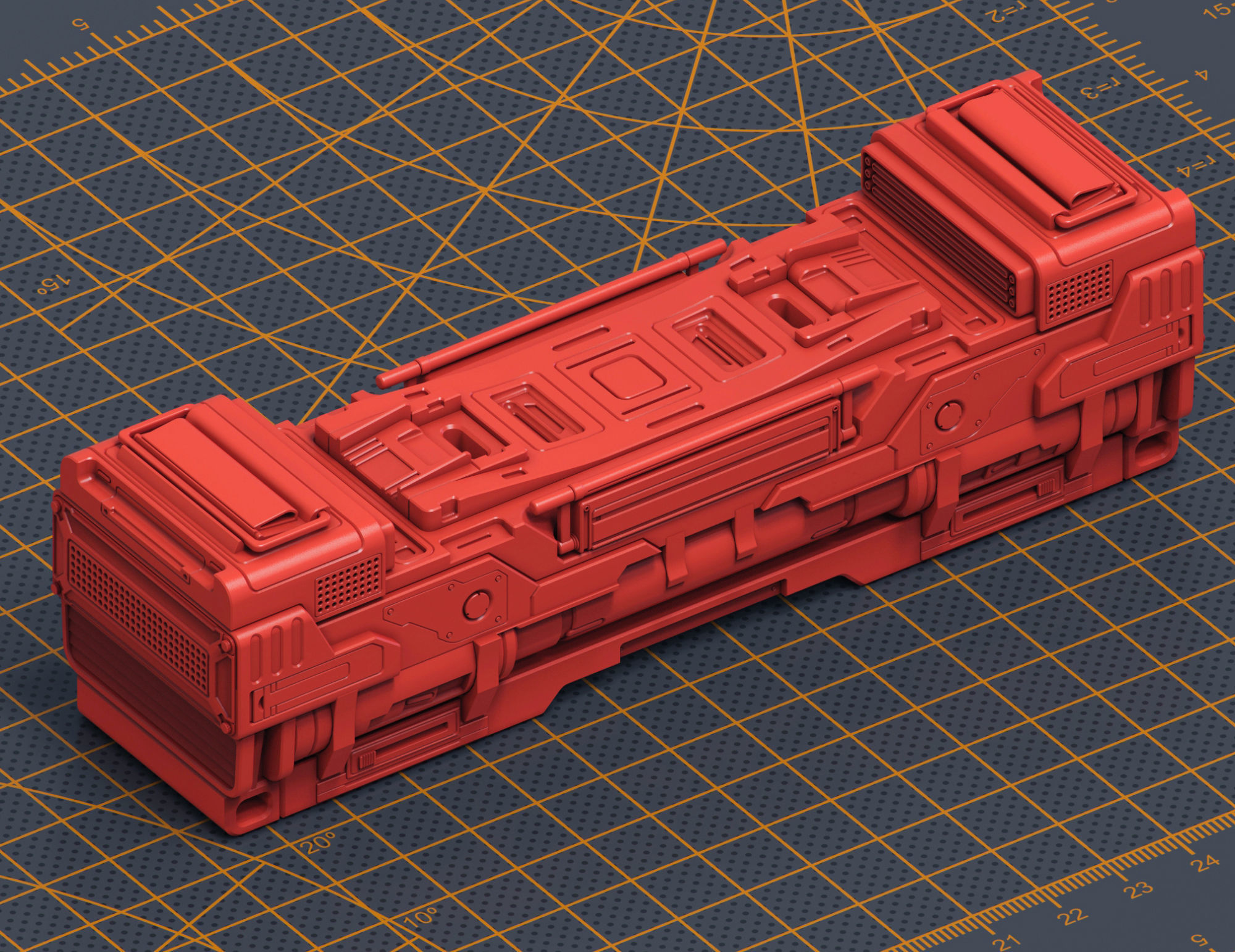 Mech Warrior Hard Surface Kitbash 5 of 20 3D model_5