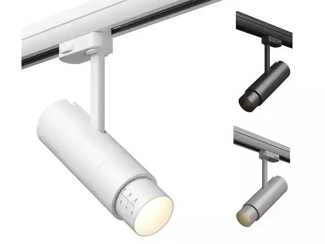21543x Fuoco Lightstar LED lamp for 3-phase track 3D model