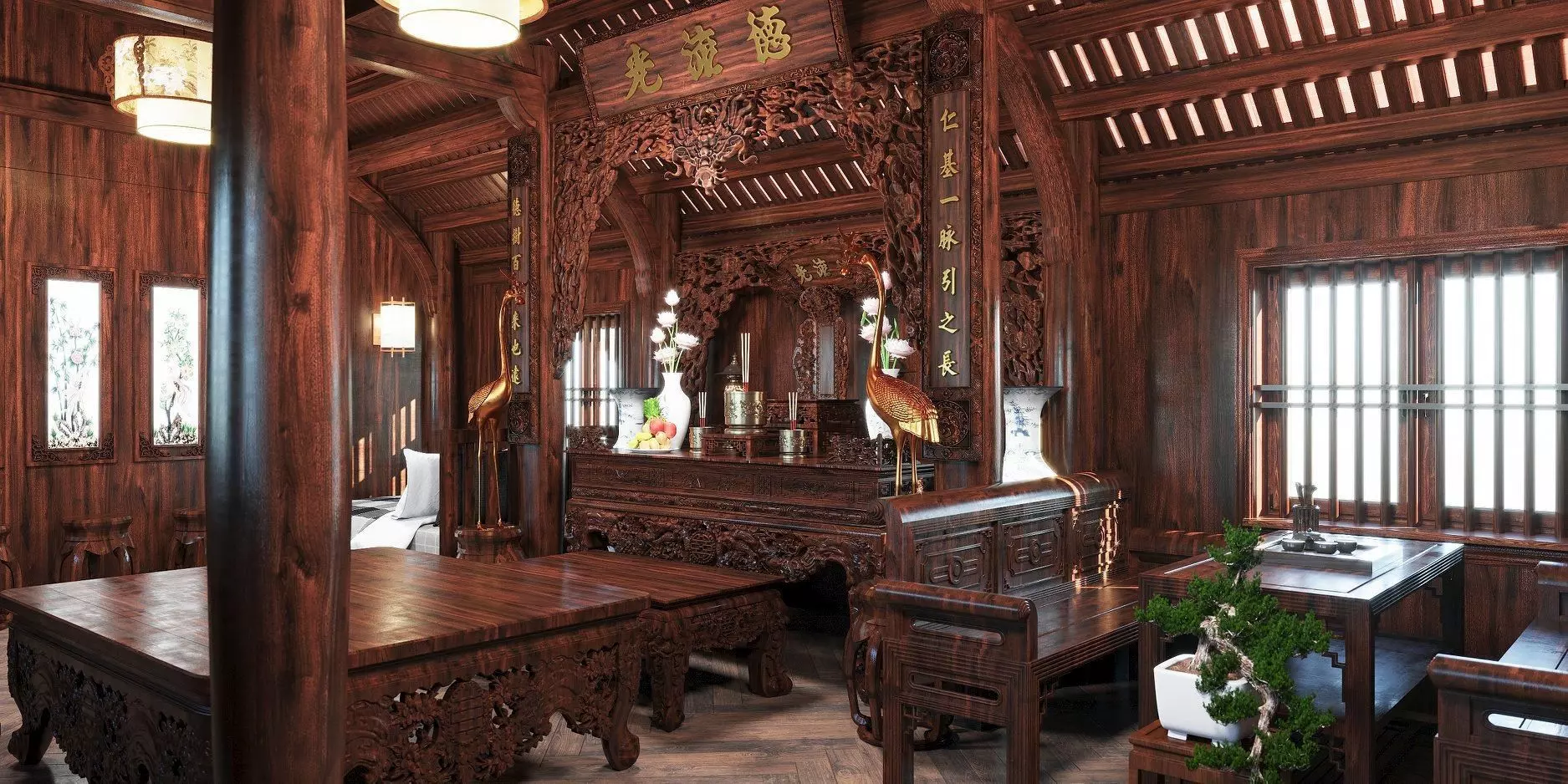 Wood design 3D model_0