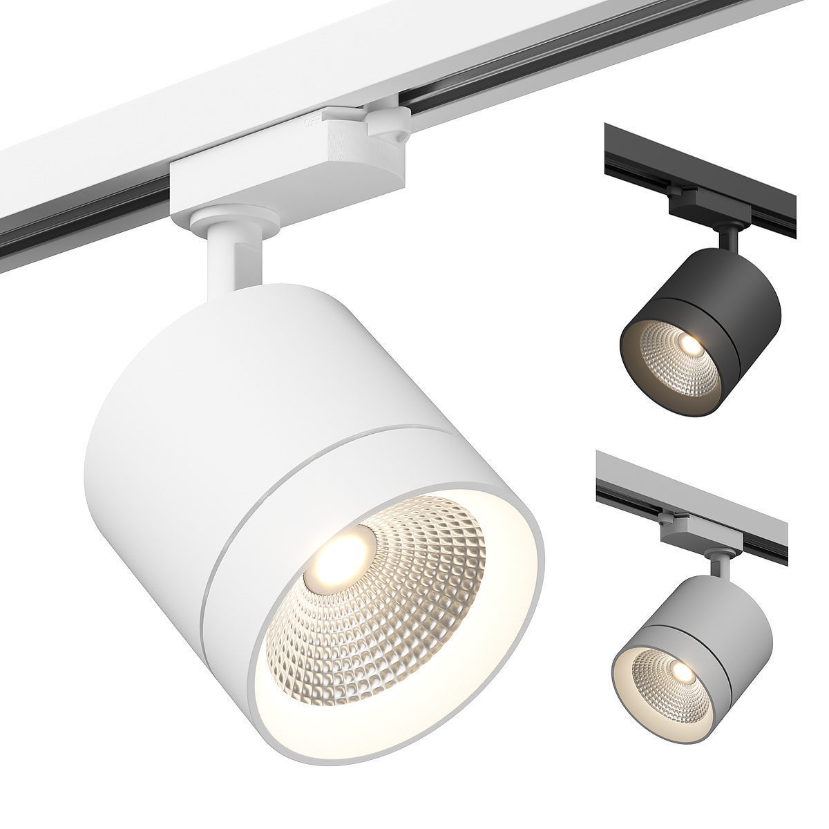 3012xx Canno Lightstar LED lamp for 1-phase track 3D model_1