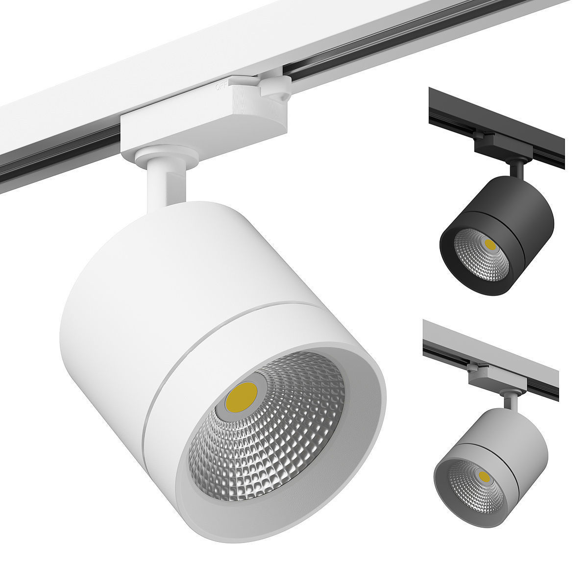 3012xx Canno Lightstar LED lamp for 1-phase track 3D model_13