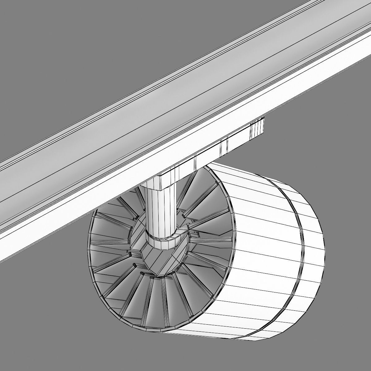 3012xx Canno Lightstar LED lamp for 1-phase track 3D model_12