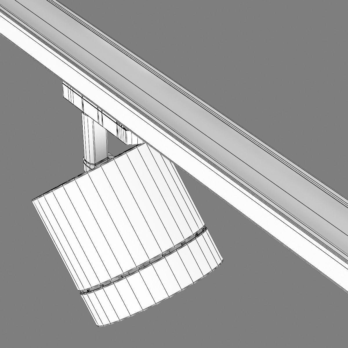 3012xx Canno Lightstar LED lamp for 1-phase track 3D model_10