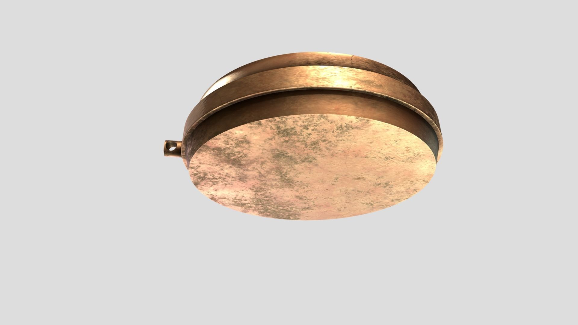 Antique Compass Low-poly 3D model_4