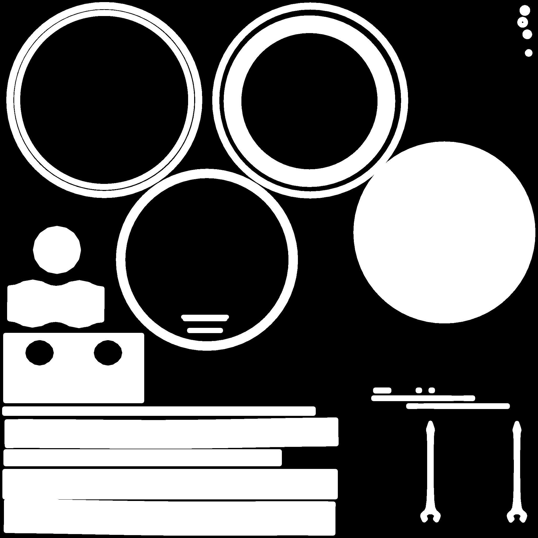 Antique Compass Low-poly 3D model_10