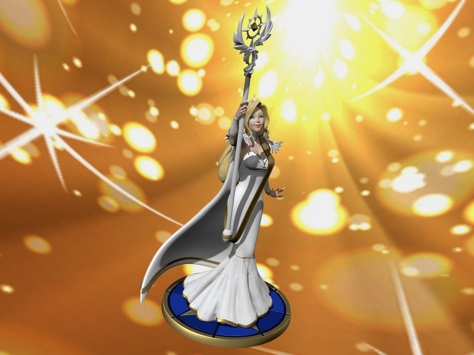 Belinda from AFK Arena 3D model_5