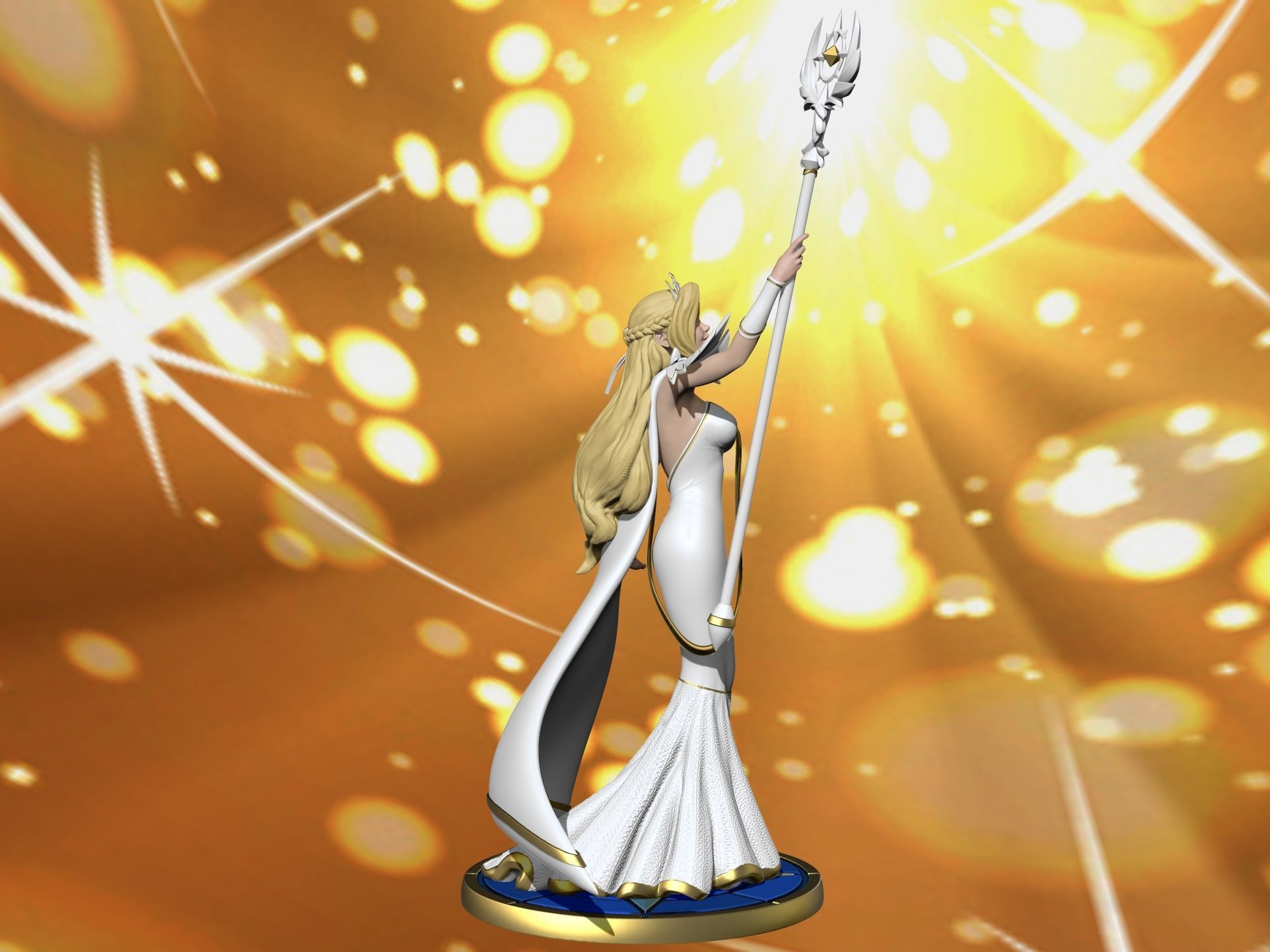 Belinda from AFK Arena 3D model_4