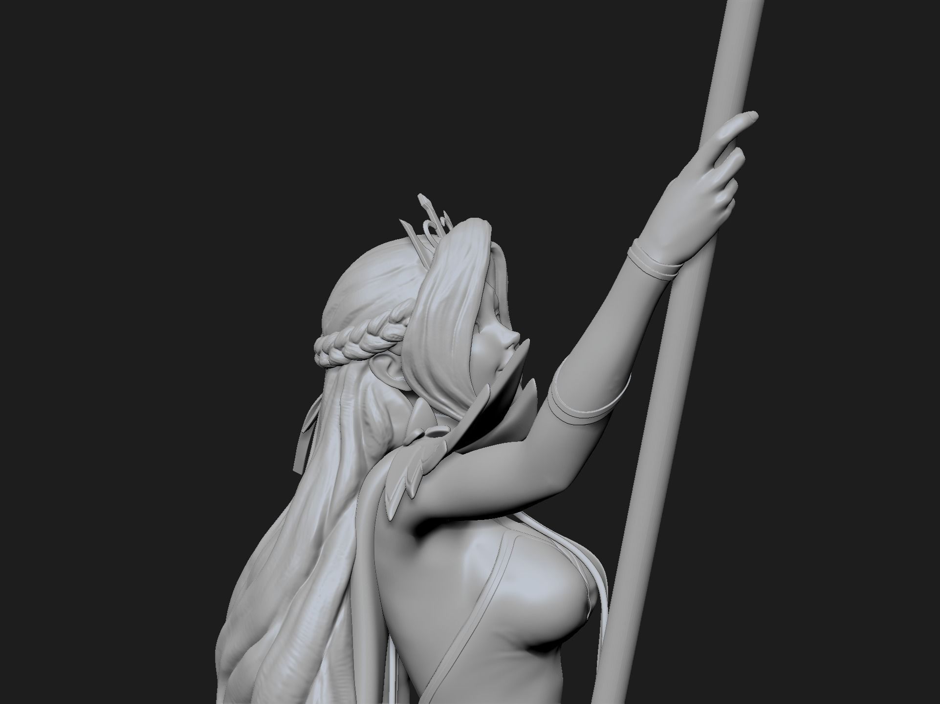 Belinda from AFK Arena 3D model_14