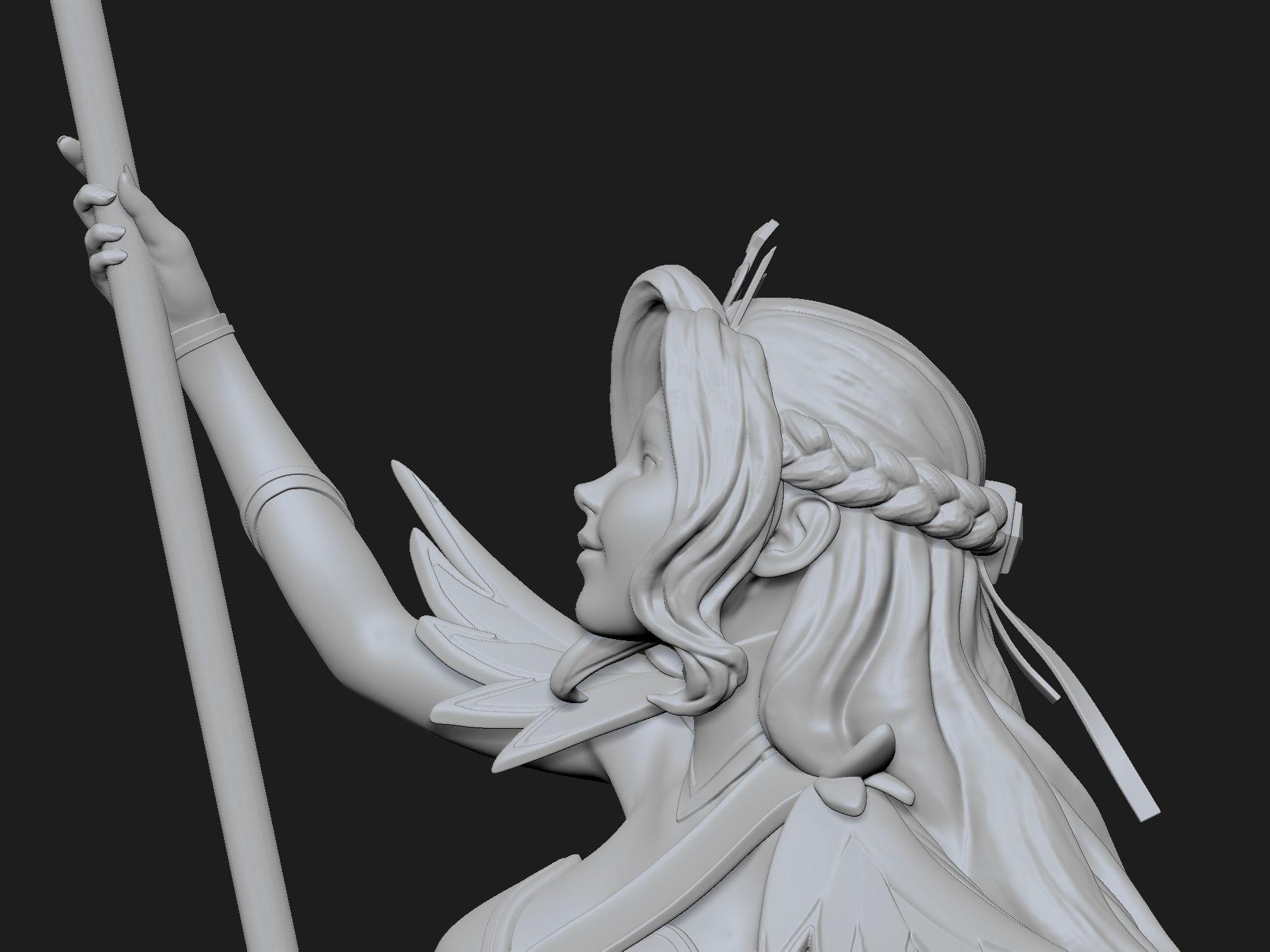 Belinda from AFK Arena 3D model_13