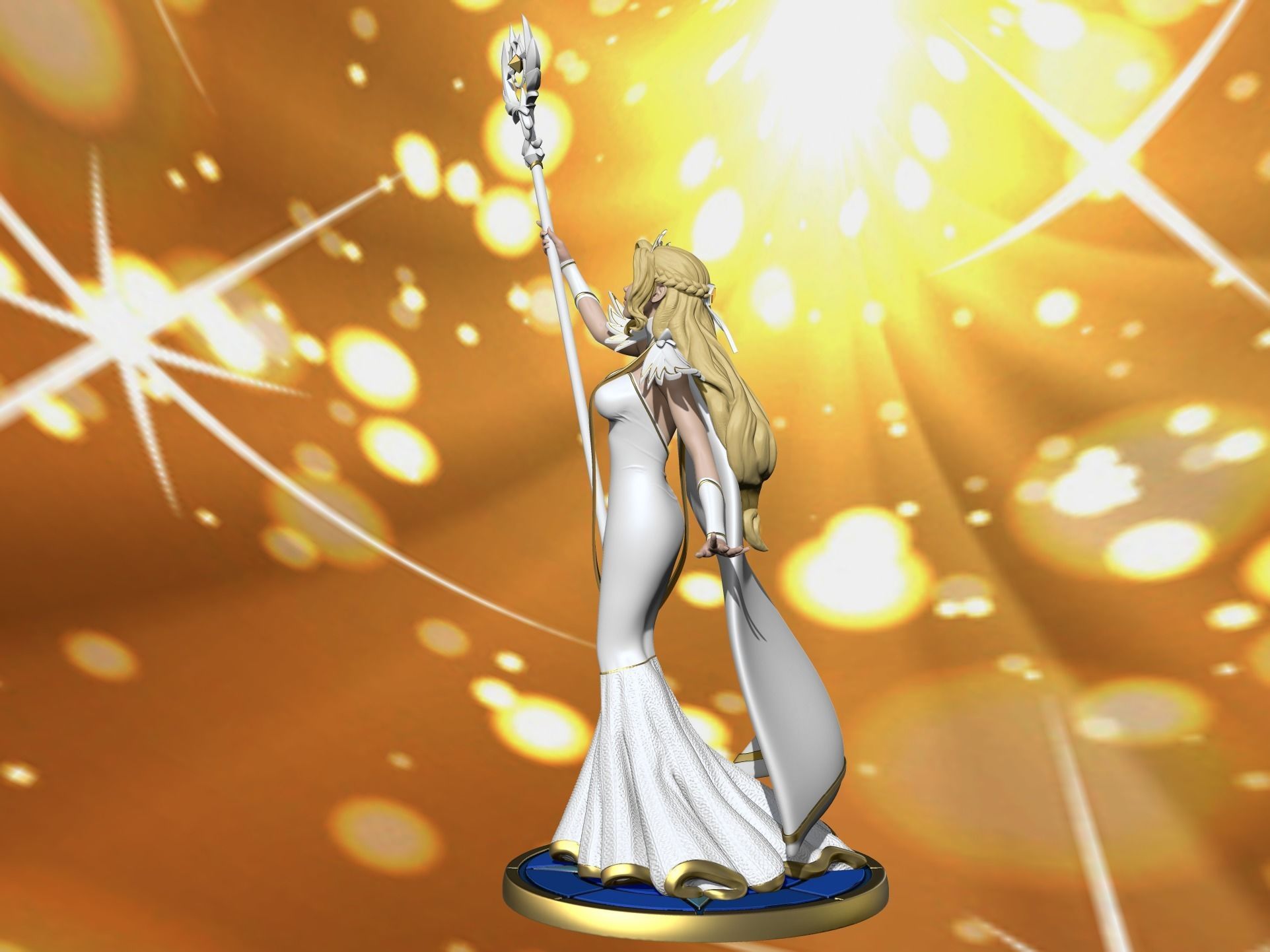 Belinda from AFK Arena 3D model_2