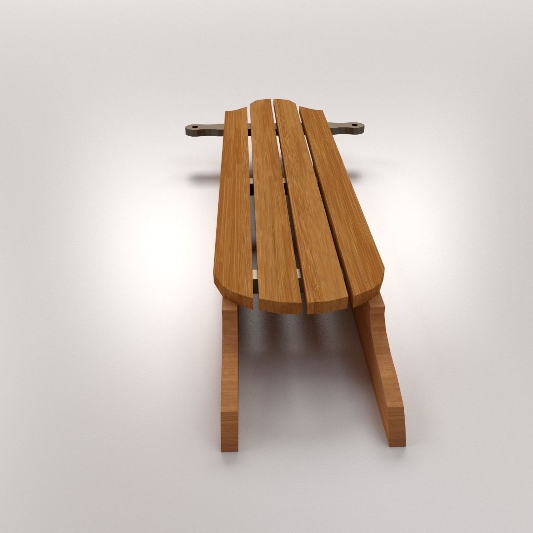 Sled Snow 3D model_1