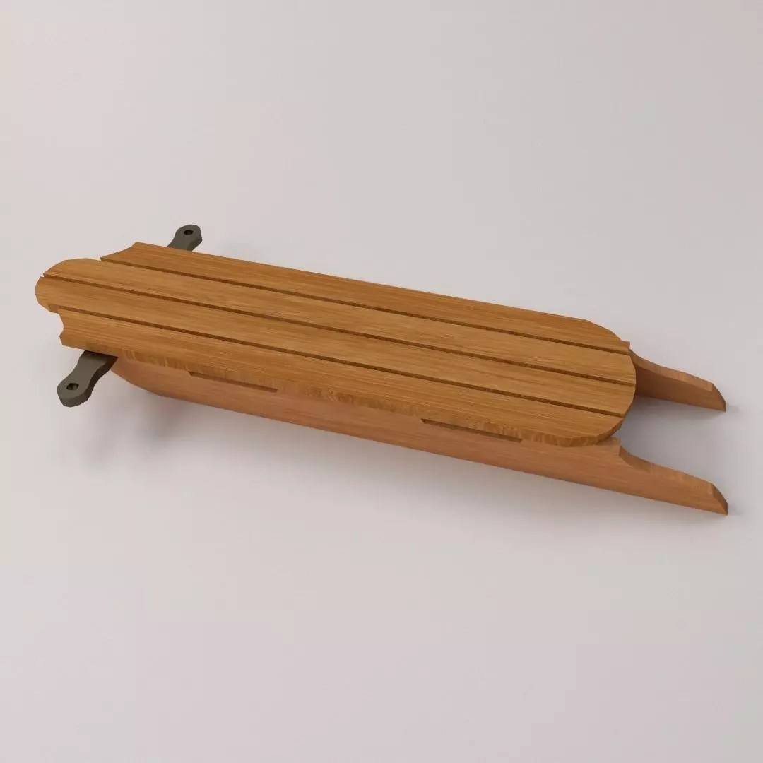 Sled Snow 3D model_0
