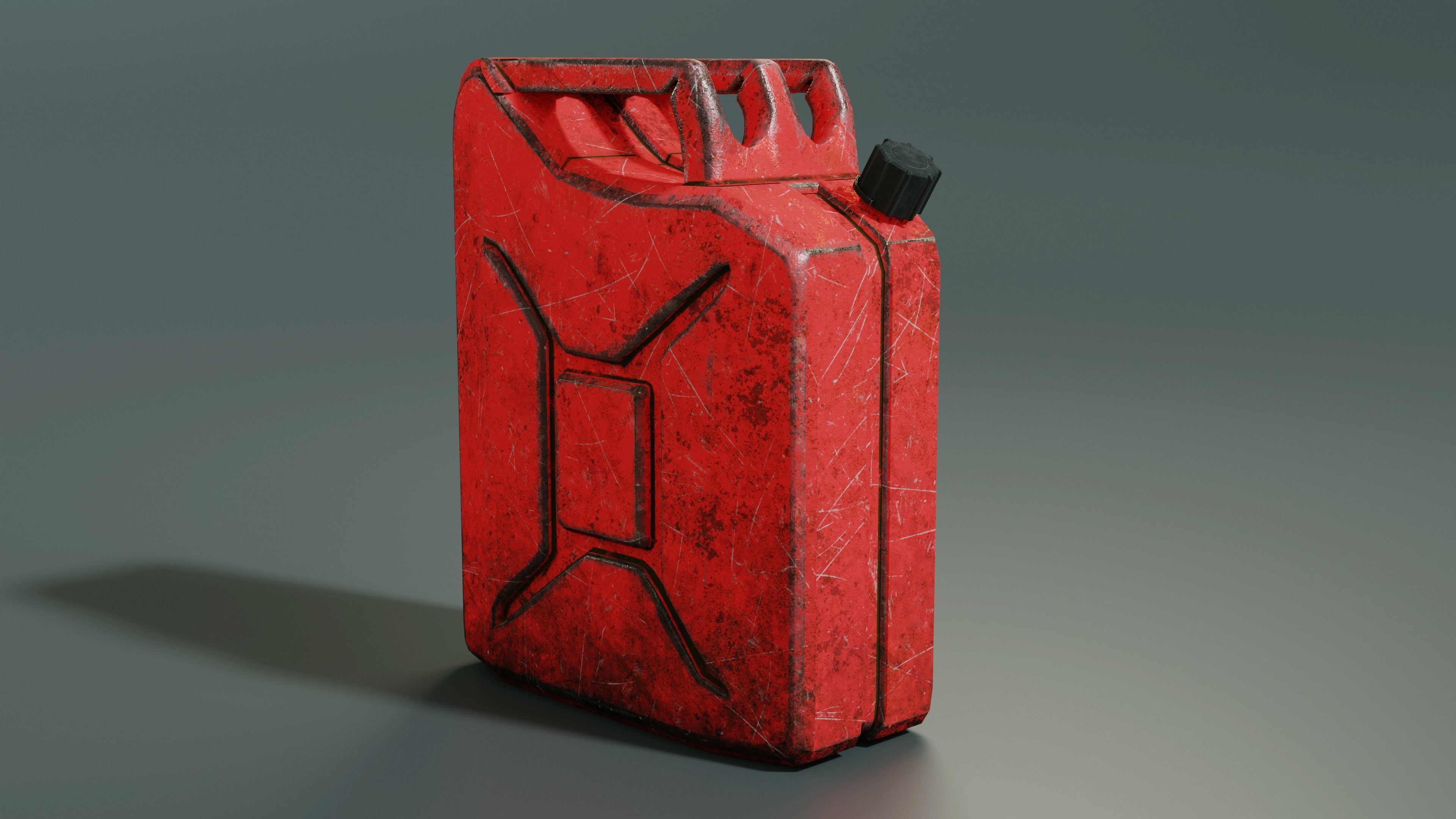Gas Can Low-poly 3D model_2