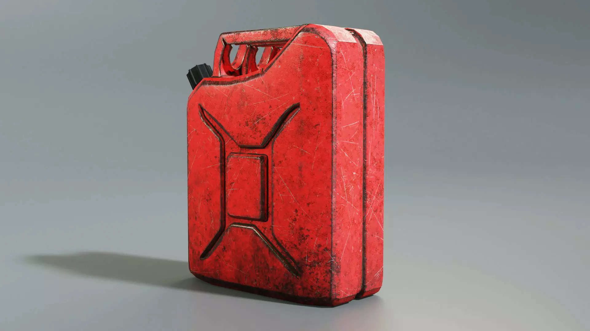 Gas Can Low-poly 3D model_0