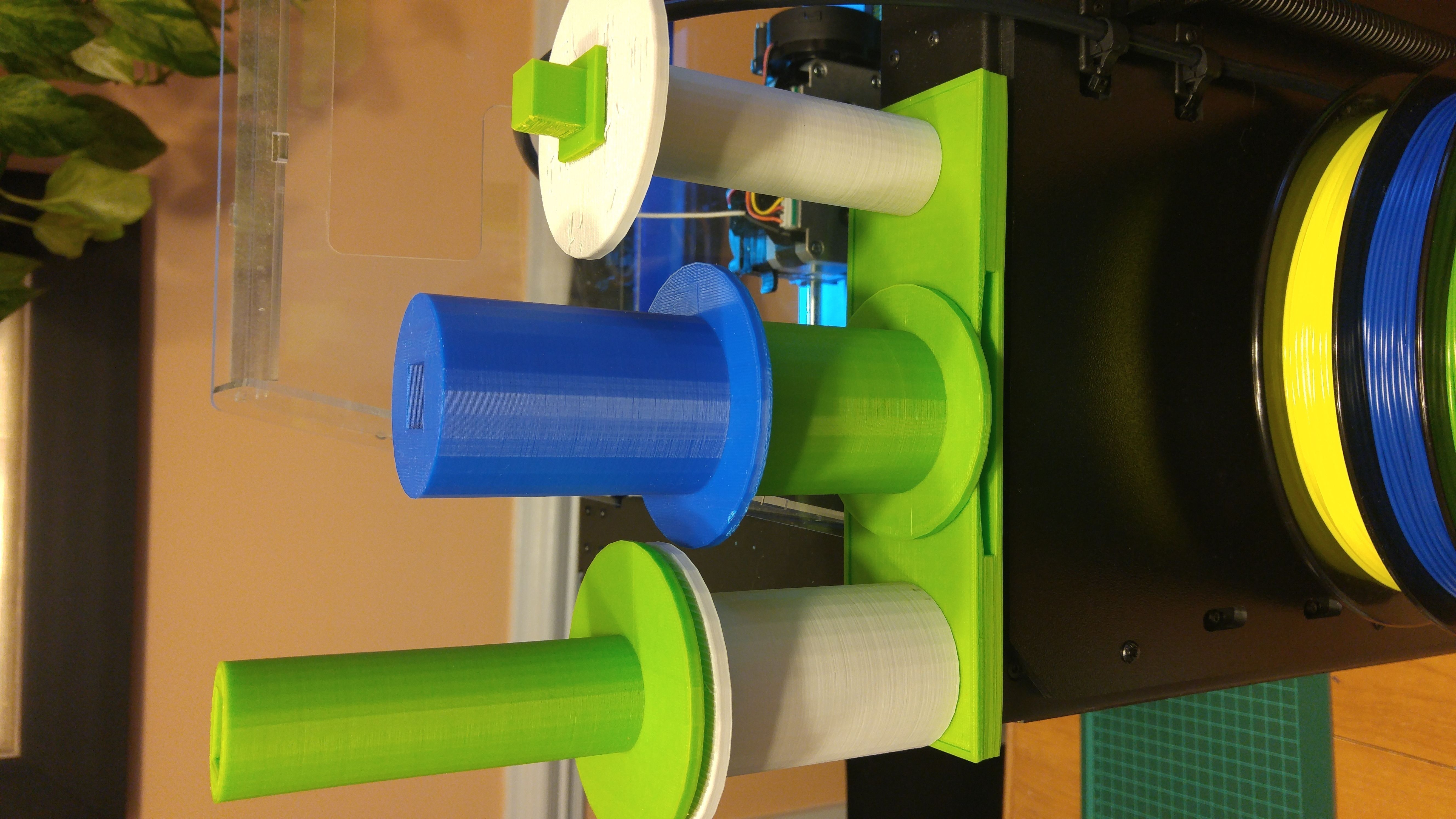 FlashForge Creator Pro Universal Reel Sleeve Stackers 3D print model_1