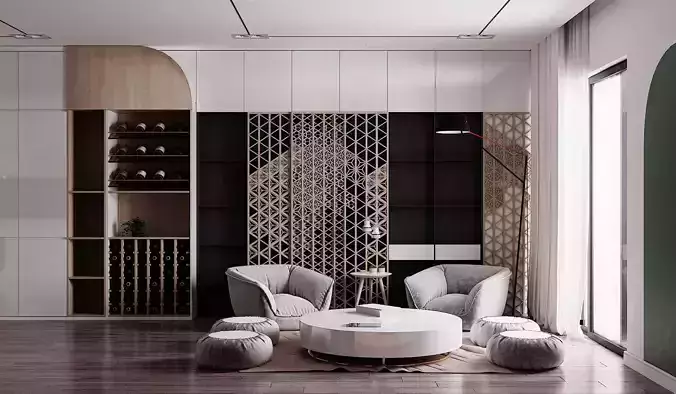 Living room scandinavian