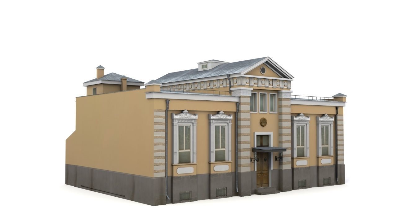 House Low-poly 3D model_2