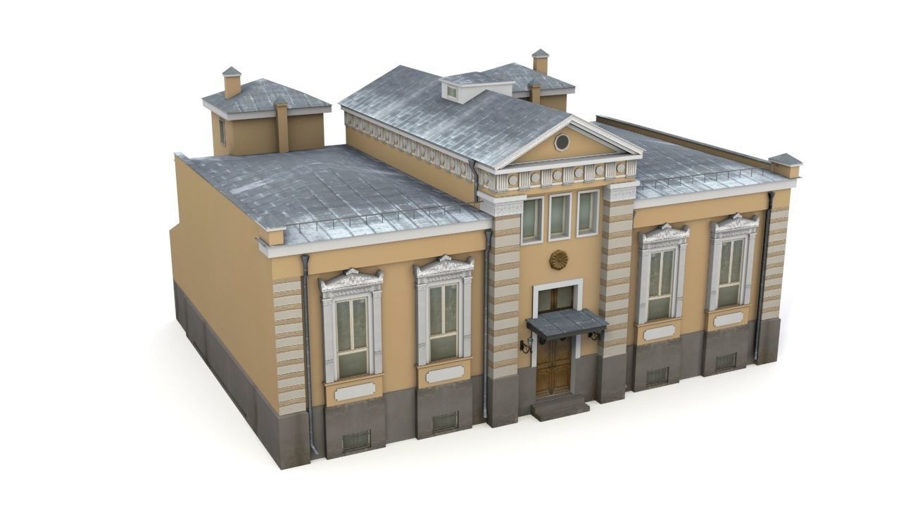 House Low-poly 3D model_5