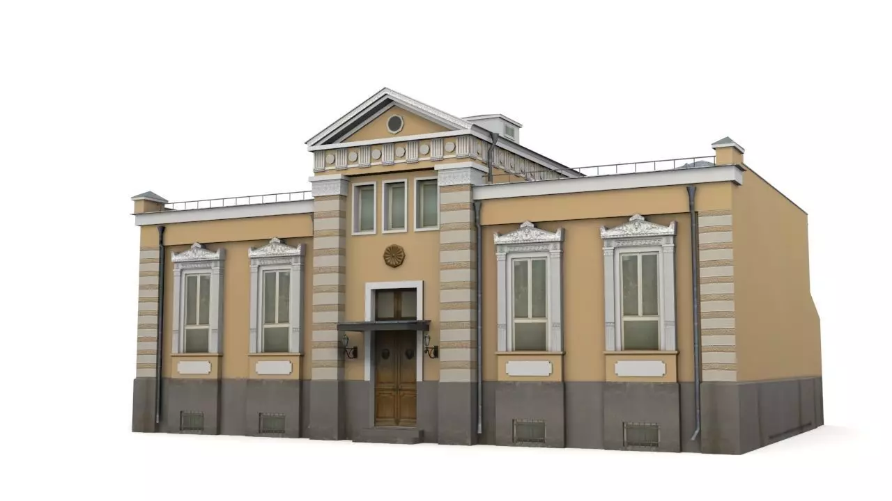 House Low-poly 3D model_0