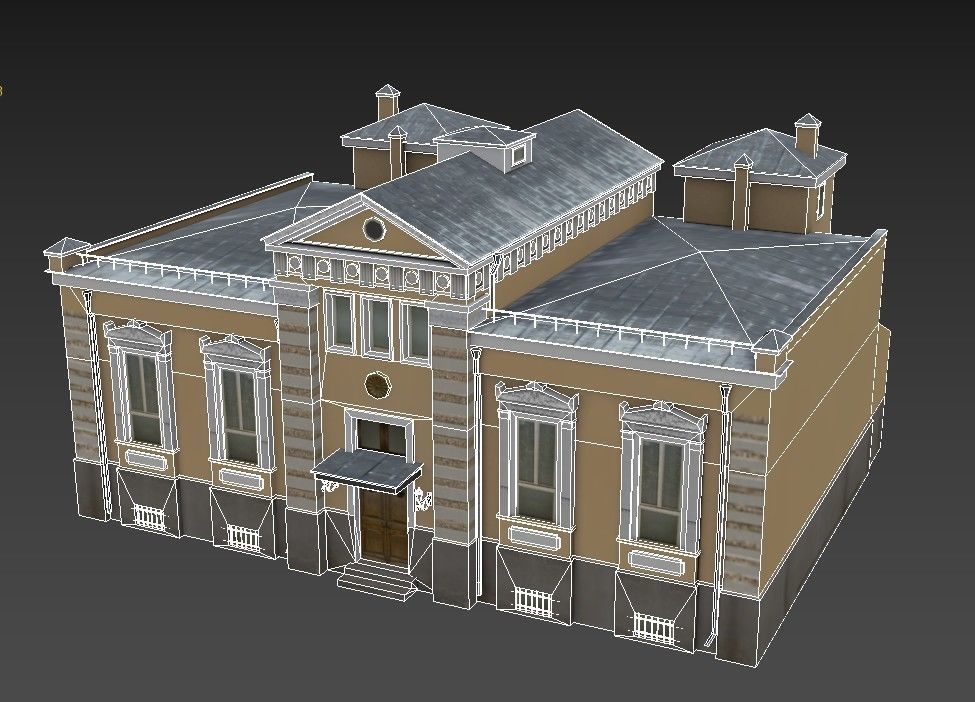 House Low-poly 3D model_7