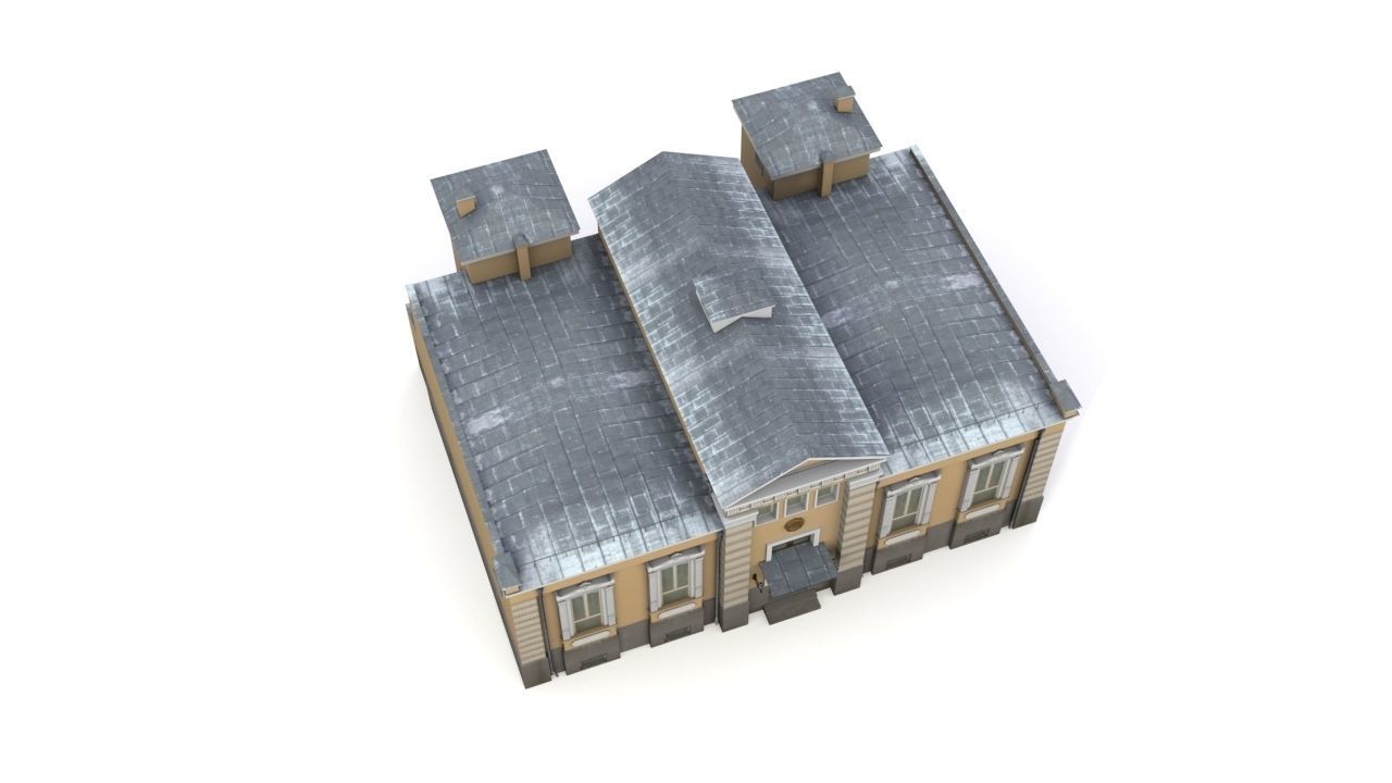 House Low-poly 3D model_6